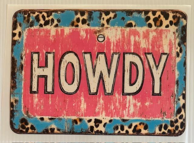 Howdy - cheetah outline