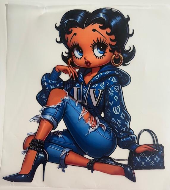 Betty Boop LV - rip jeans