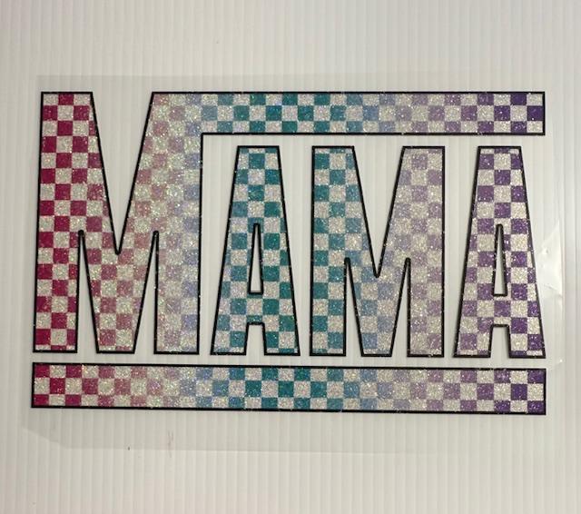 Mama checkered - shimmer