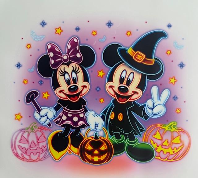 Minnie & Mickey Neon Halloween