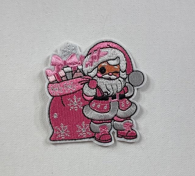 Pink Santa w/ bag patch
