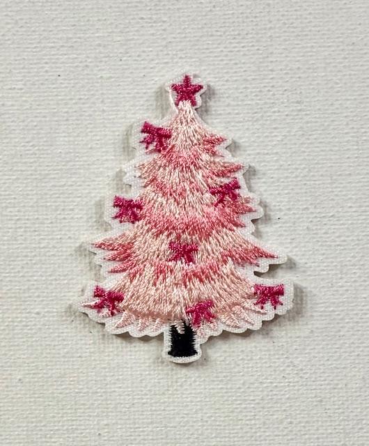 Pink Christmas trees patch