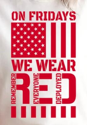 On Friday's we wear Red
