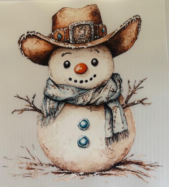 Cowboy Snowman