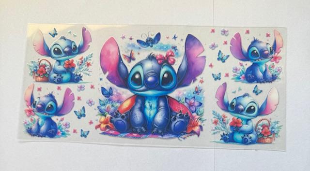 Stitch = pink bow