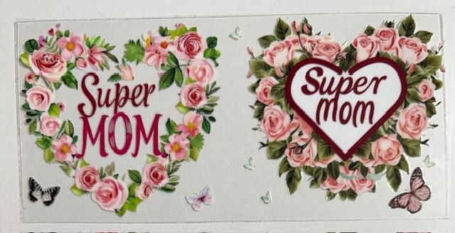 Super Mom - Heart flowers
