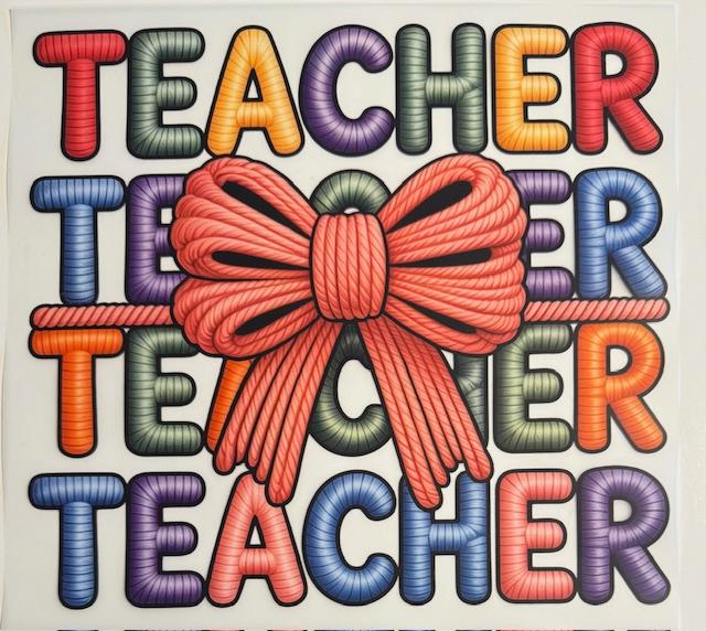 Teacher w/ bow yarn
