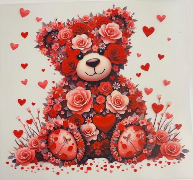 Bear made of Roses