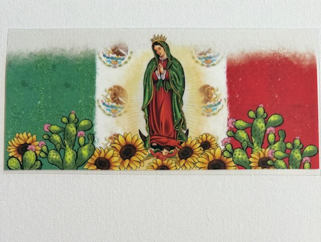 Virgen - red,white green