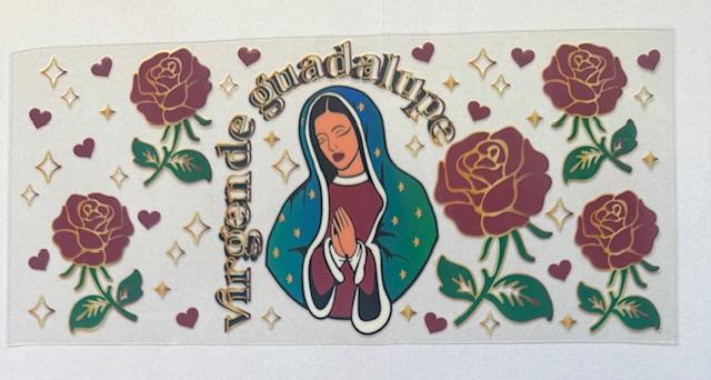Virgen de Guadalupe - red roses