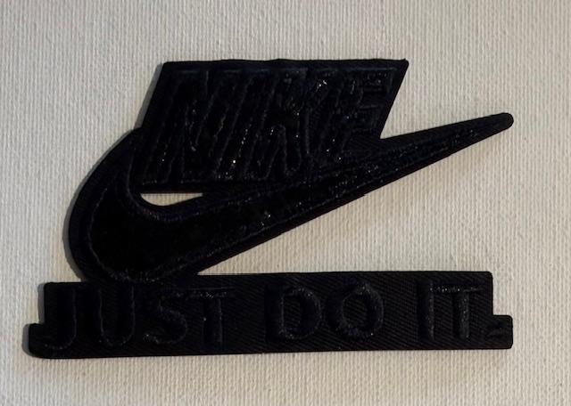Black Nike bling hat patch