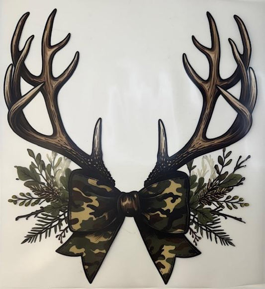 Antlers w/ Camo Bow