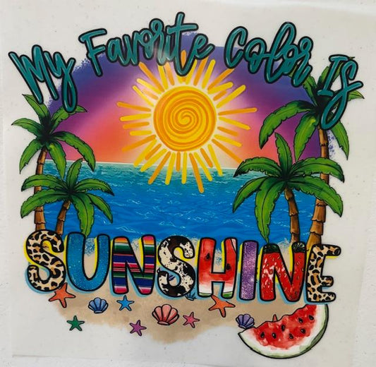 May Favorite Color is Sunshine