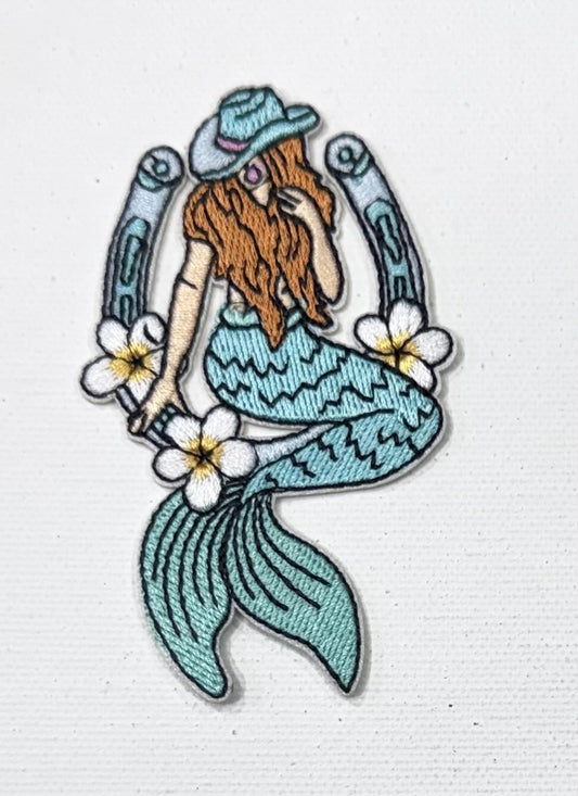 Mermaid - western hat patch