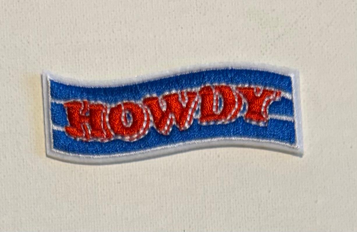 Howdy, red/blue hat patch