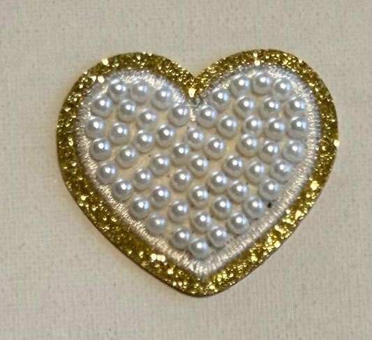 Pearl Heart hat patch