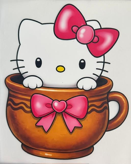 HK - in cup, pink bow
