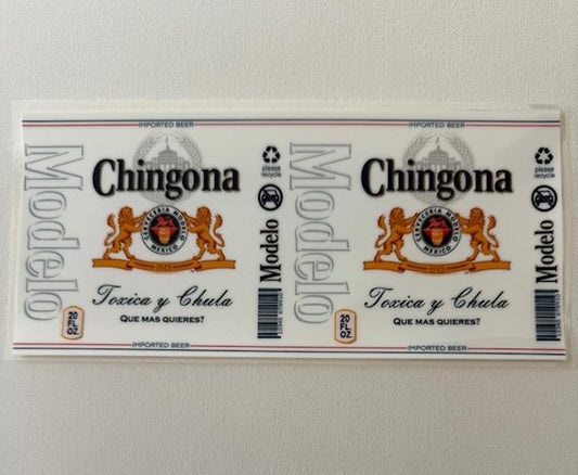 Chingona Toxica cup wrap