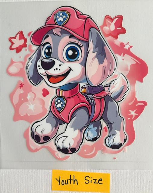 Paw Patrol-pink -Youth size
