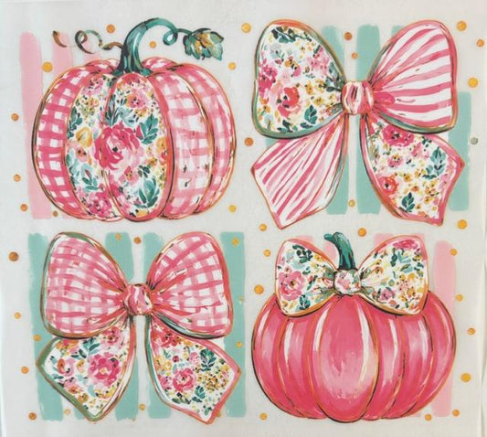 Pink Pumpkins/Bows
