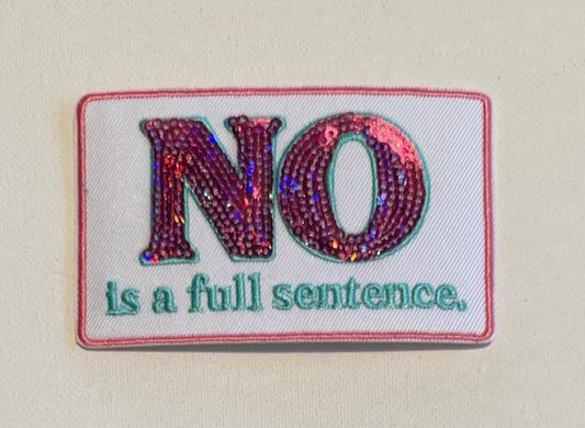 NO is a full sentence