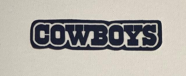 Cowboys (word) patch
