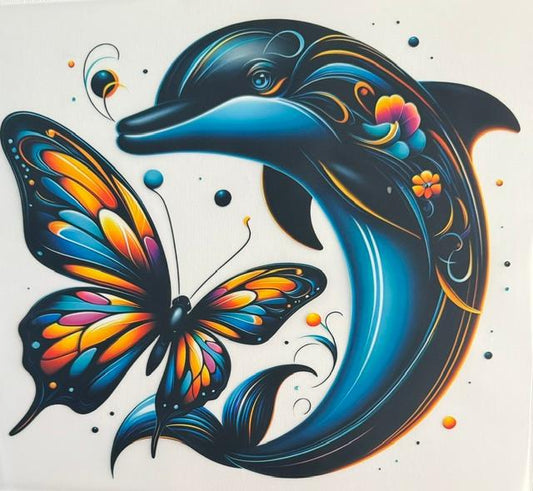 Dolphin & Butterfly