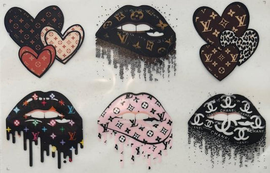 LV Collage, lips in middle