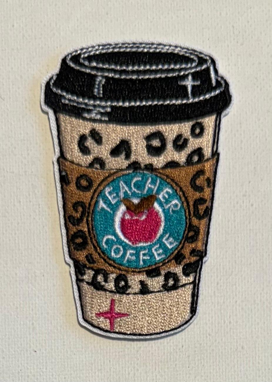 Teacher Coffee hat patch