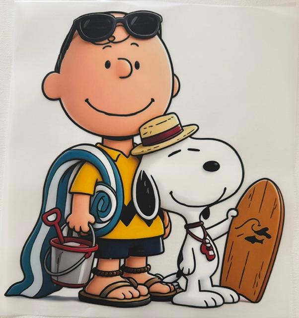 Charlie Brown & Snoopy surf
