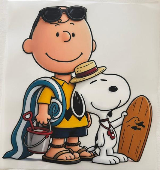 Charlie Brown & Snoopy surf