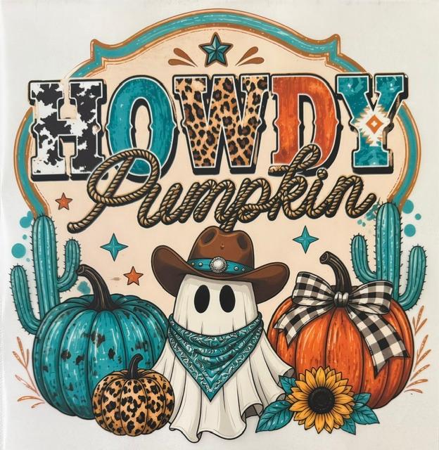 Howdy Pumpkin - teal
