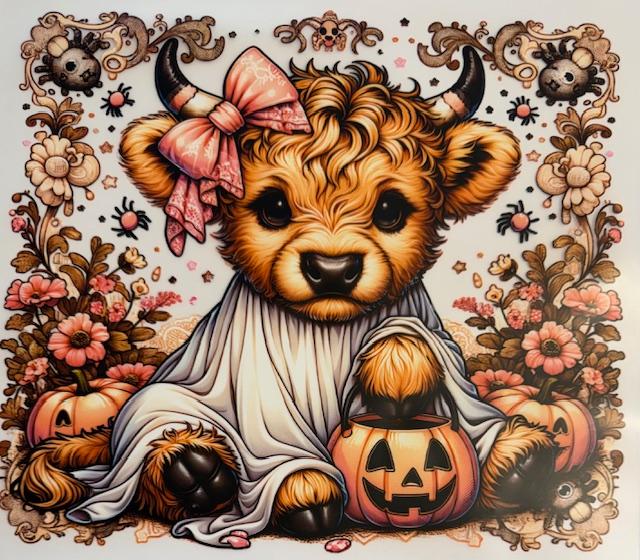 Halloween ghost cow