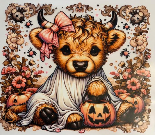 Halloween ghost cow