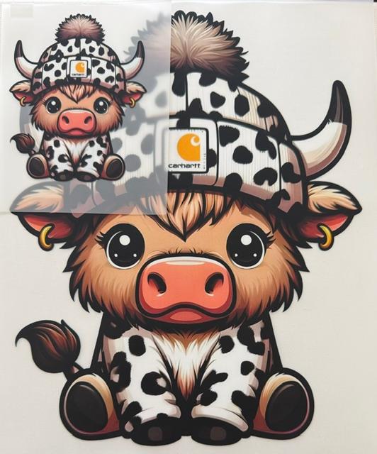 Cow-cow print - 2pc set