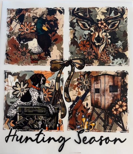 Hunting Season-camo bow in middle