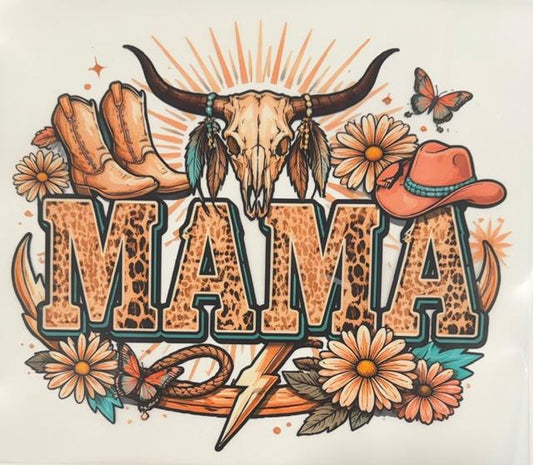 Mama - cheetah, peachy colors