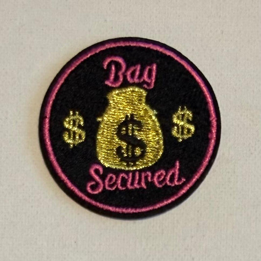 Bag Secured hat patch