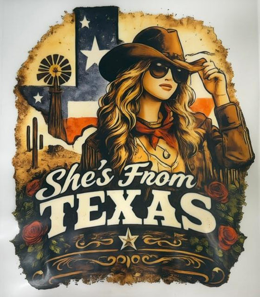She's from Texas - cowgirl