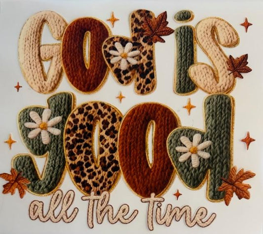 God is Good all the time - yarn