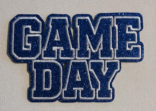 Blue Game day-hat patch