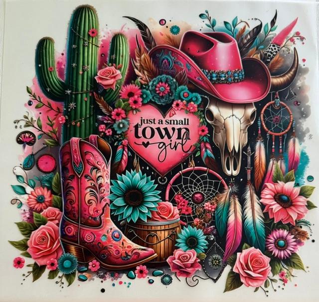 Just a small town girl, western scene