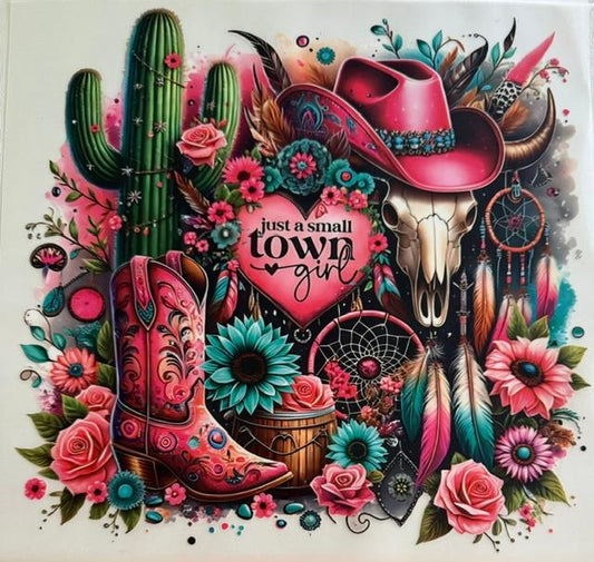 Just a small town girl, western scene