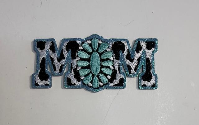 MOM-western teal hat patch