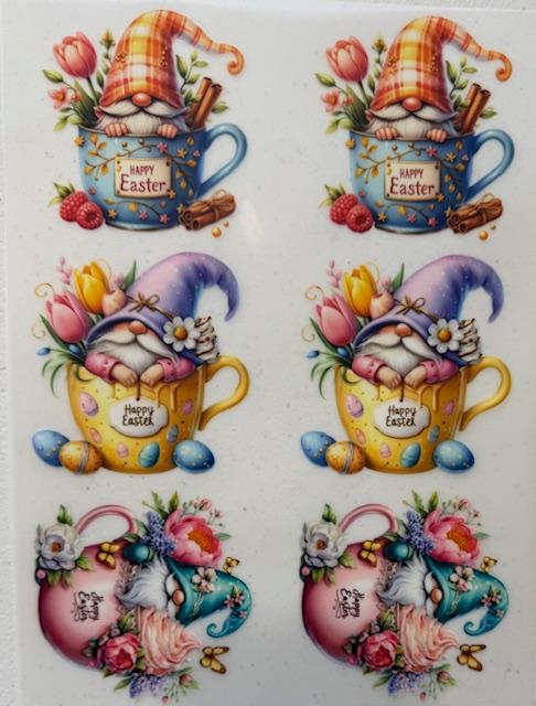 Easter Gnomes-6pc (yellow in middle)