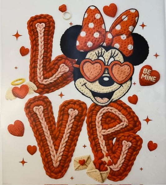 LOVE, Minnie is "O"