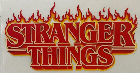 Stranger Things (words) flames