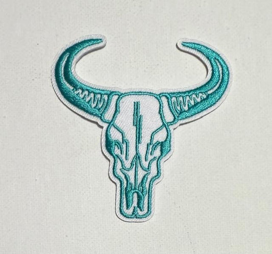 Teal Skull patch