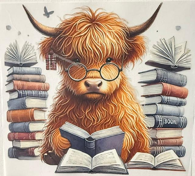 Cow with Books