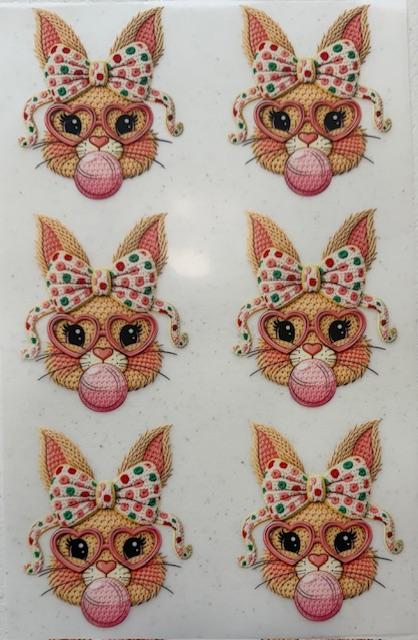 Rabbit blowing bubble-6pc